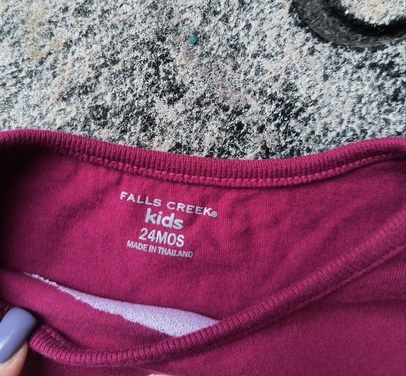 Girls Toddler Falls Creek Kids Tshirt Polka Dot Embroidered Star Long Sleeve 24M - Picture 3 of 4